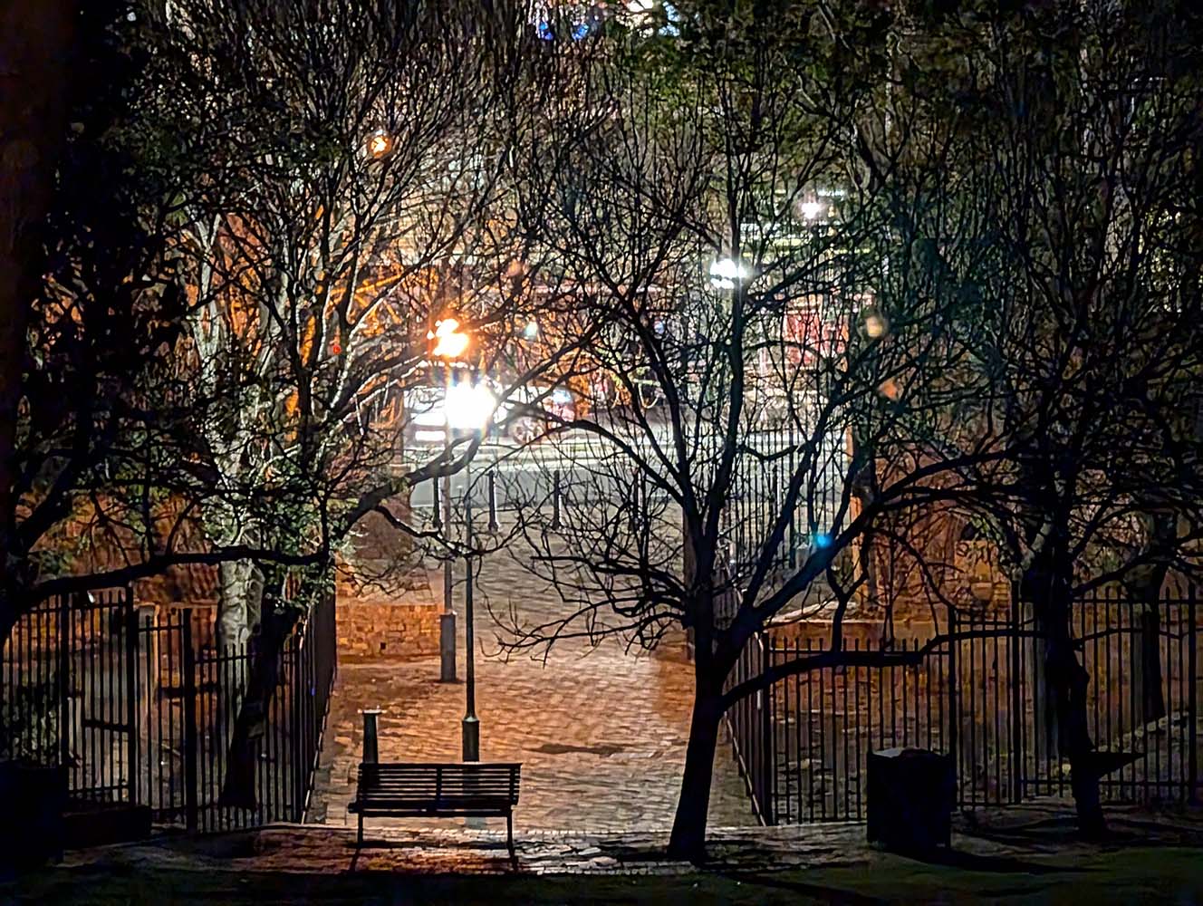 A photograph from Sat Aug 31, 2024, Sydney Park hilltop bench, Alexandria 2015